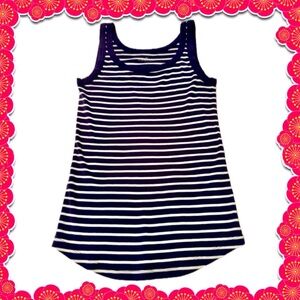 Tank top - Caslon blue & white stripe - Small - great condition! FREE w/purchase